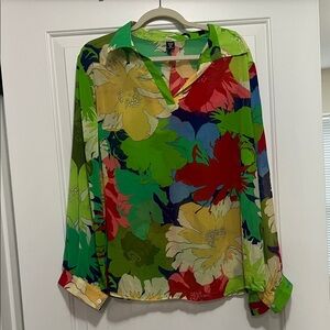 SHEIN Colorful Floral Blouse